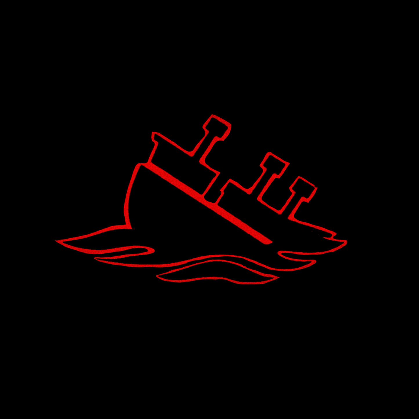 Drowned Reelation-Ship (Black & Red) | Premium MoohFatt Black Tee