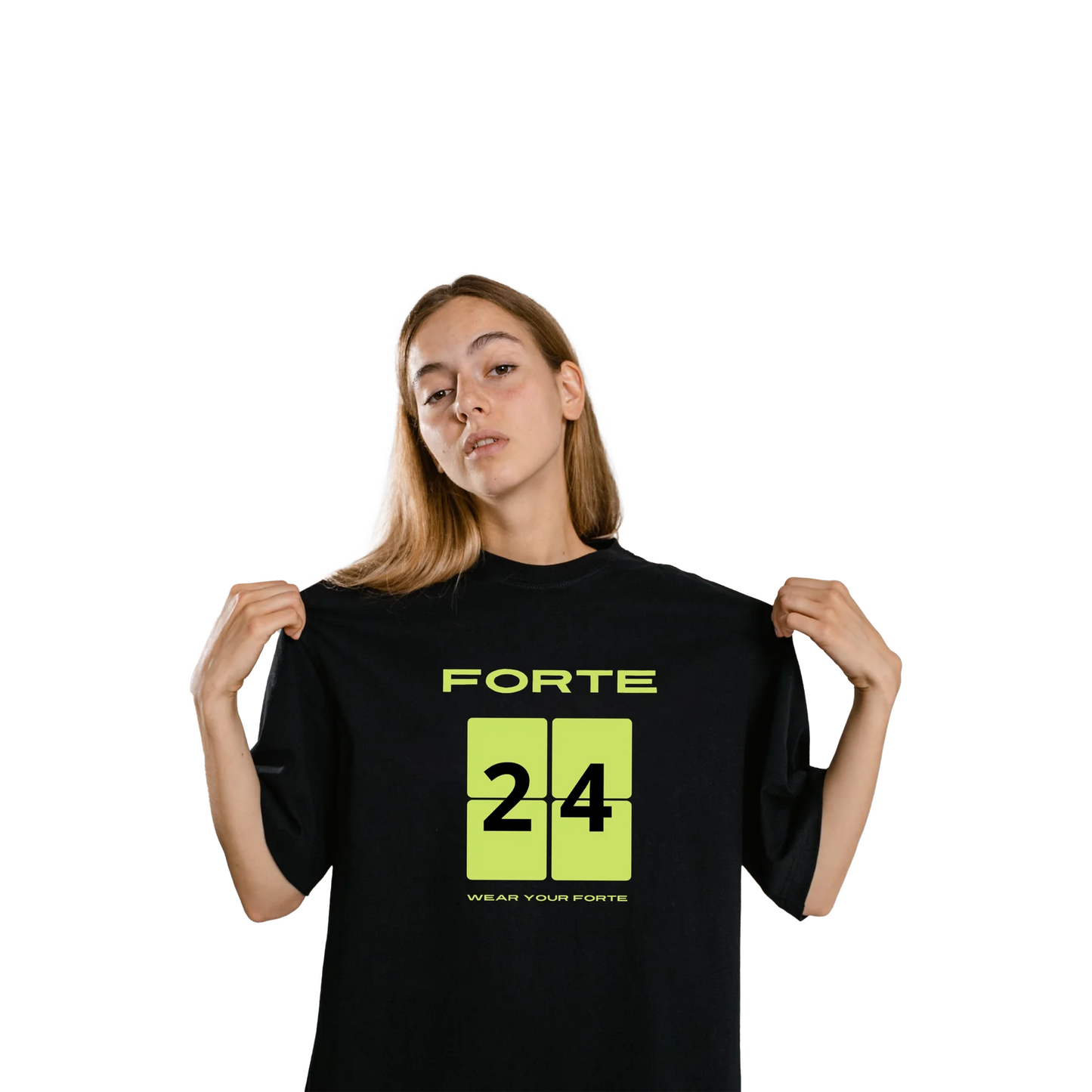 Forte 24 – Brand Green (Front Placement) Oversized T-shirt