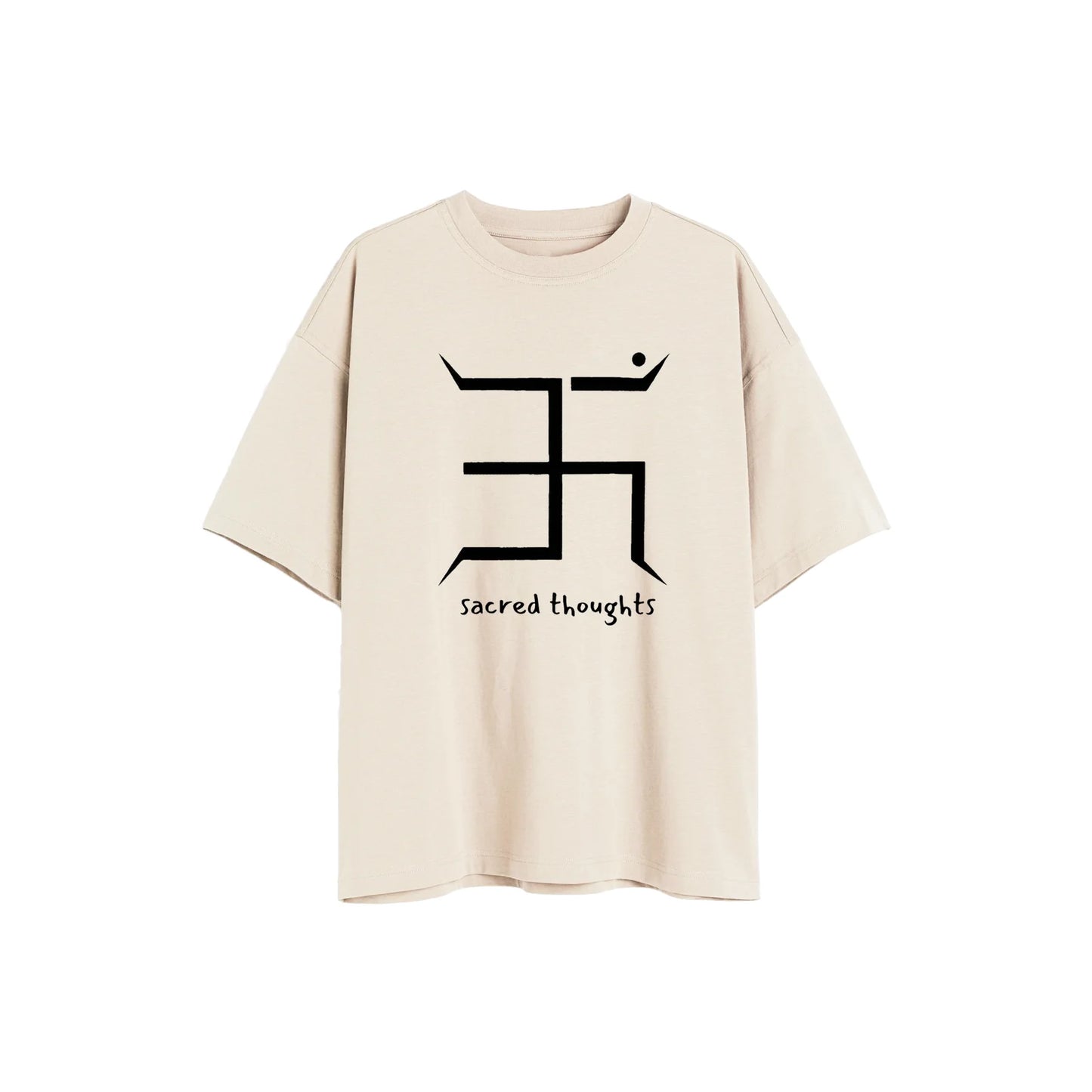 Sacred Thoughts (Front Placement)- Oversized T-shirt